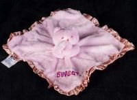 Gerber Teddy Bear "Sweet" Plush Lovey Security Blanket